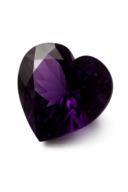 Natural Amethyst Africa, Heart