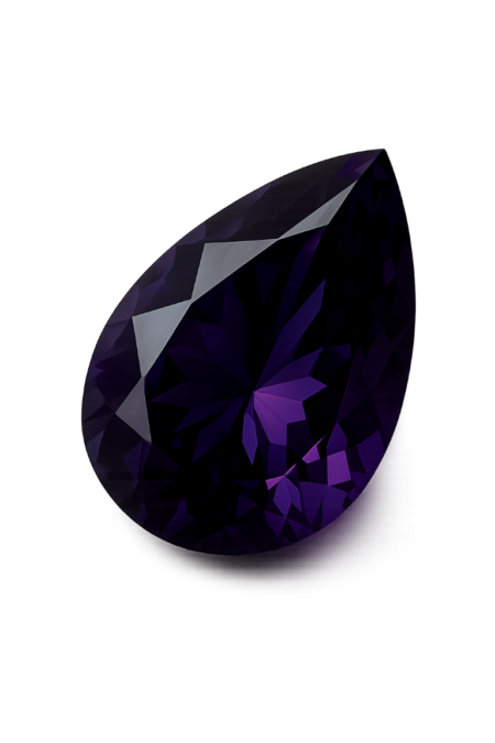 Natural Amethyst Africa, Pear
