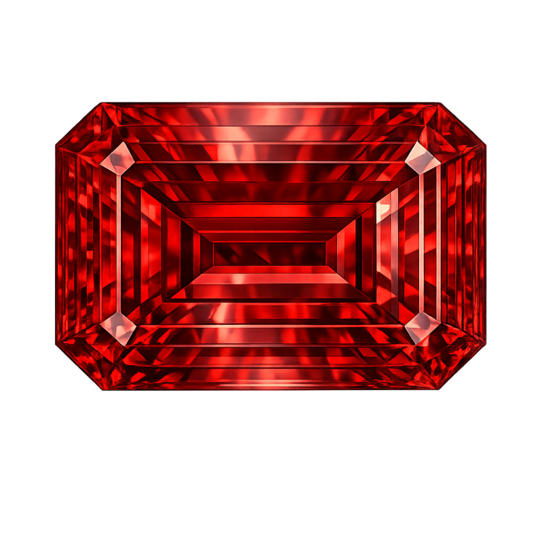 Cubic Zirconia Medium Garnet AAA, Octagon