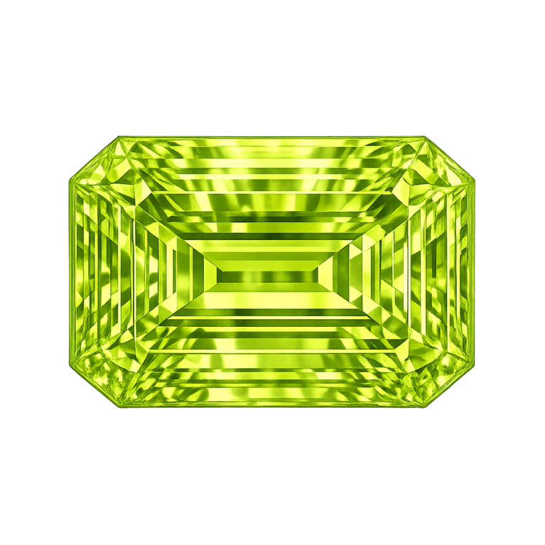 Cubic Zirconia Peridot AAA, Octagon