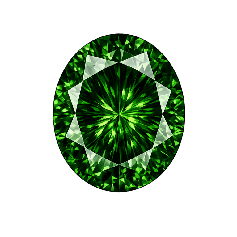 Cubic Zirconia Green AAA, Oval