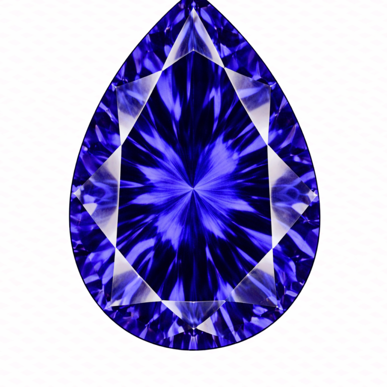 Cubic Zirconia Tanzanite AAA, Pear