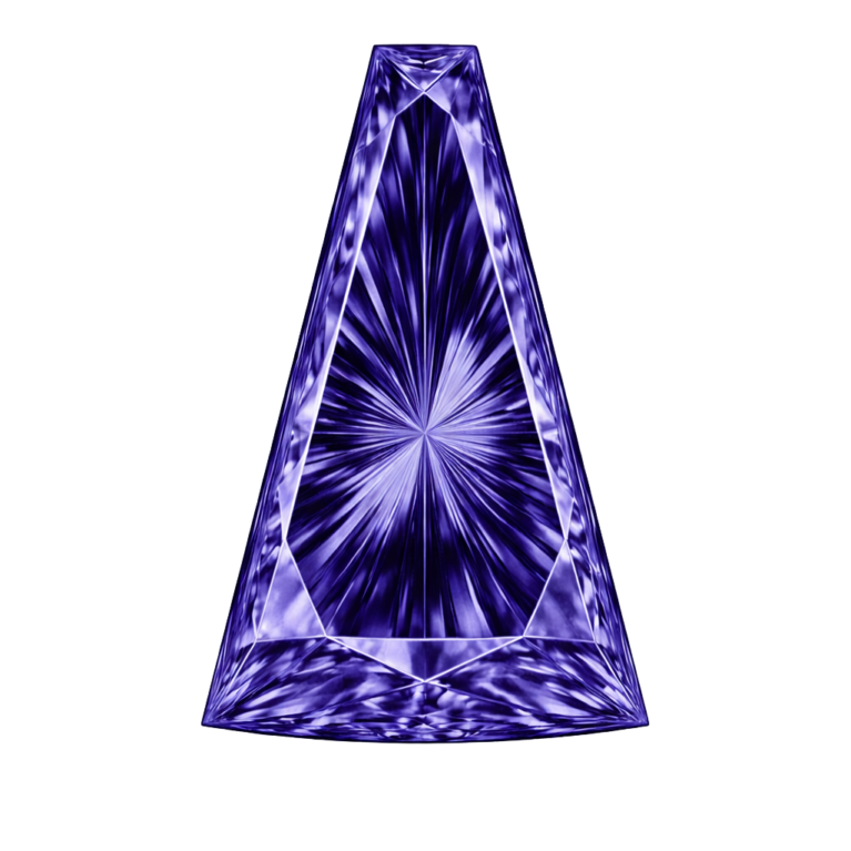 Cubic Zirconia Tanzanite AAA, Tapper