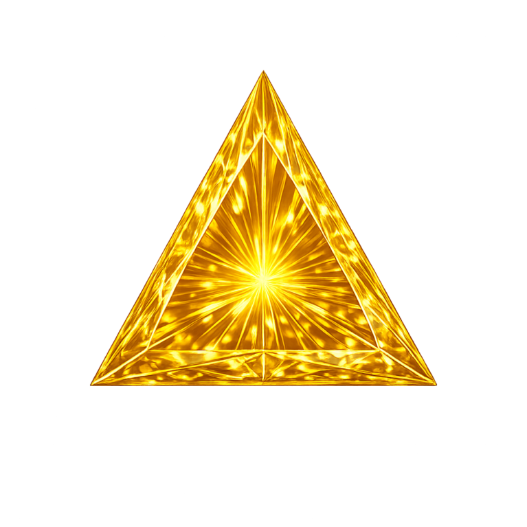 Cubic Zirconia Golden Yellow AAA, Triangle