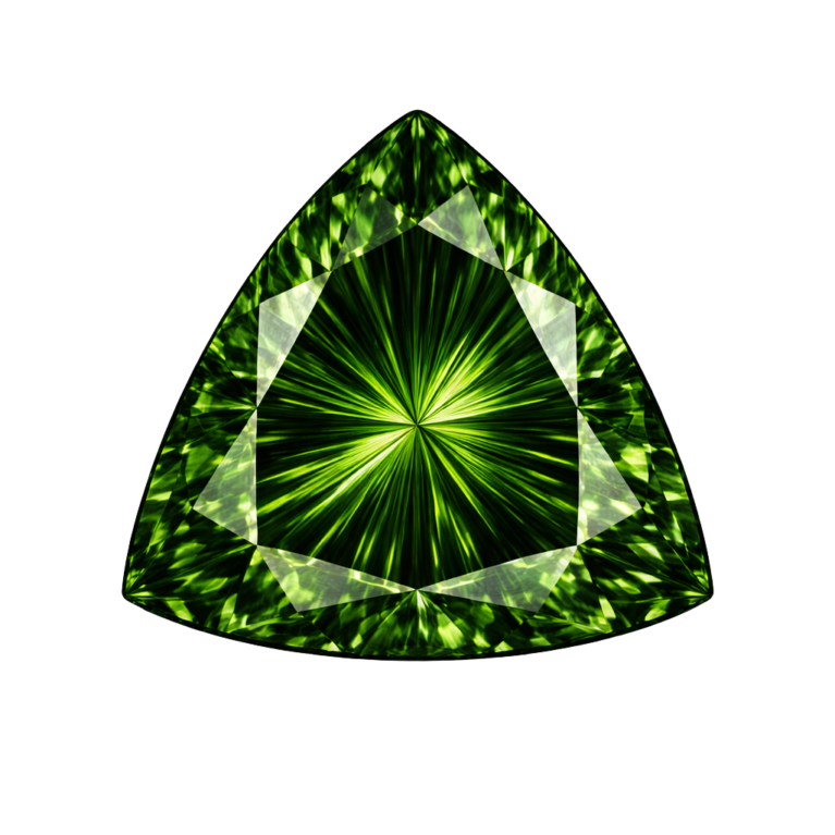 Cubic Zirconia Green AAA, Trillion