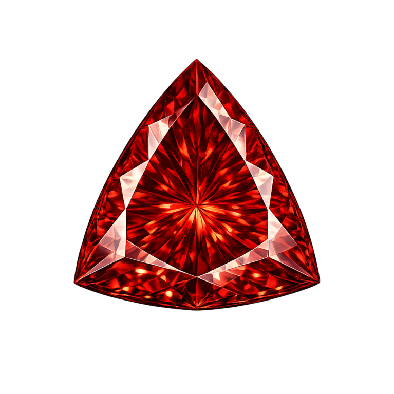 Cubic Zirconia Medium Garnet AAA, Trillion