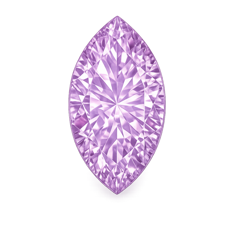 Cubic Zirconia Lavender AAA, Marquise