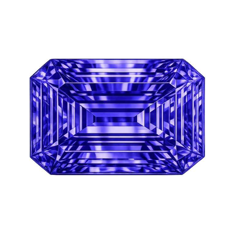 Cubic Zirconia Tanzanite AAA, Octagon