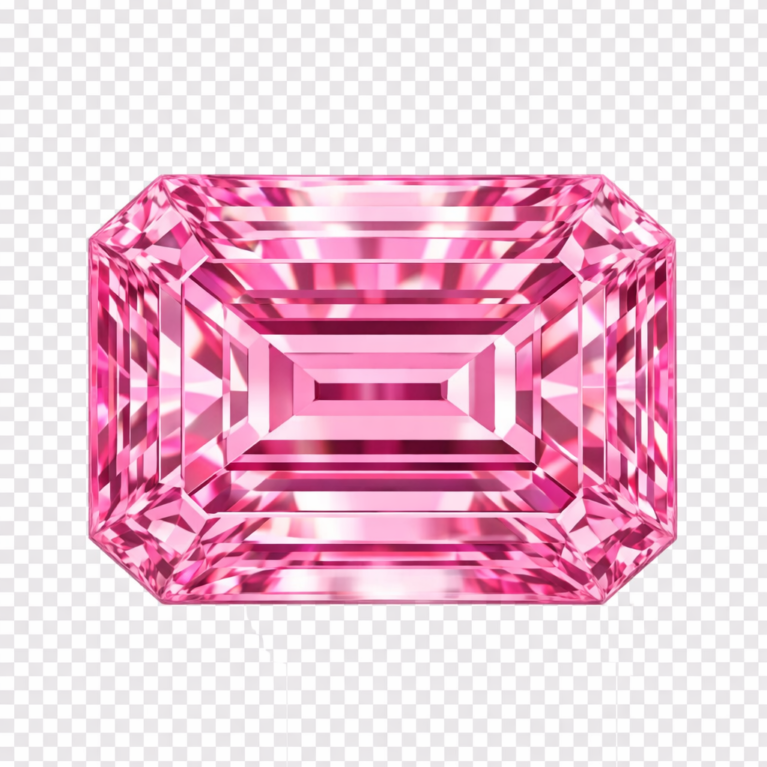 Cubic Zirconia Pink AAA, Octagon