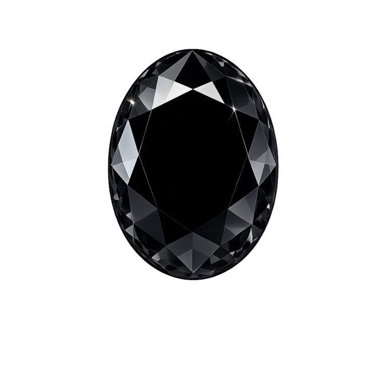 Cubic Zirconia Black AAA, Oval