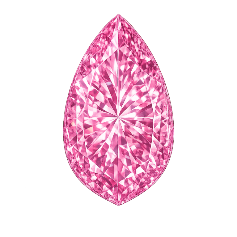 Cubic Zirconia Pink AAA, Pear