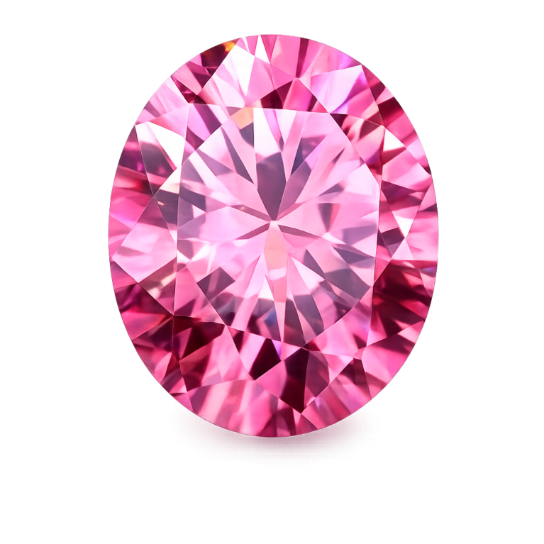 Cubic Zirconia Pink AAA, Oval