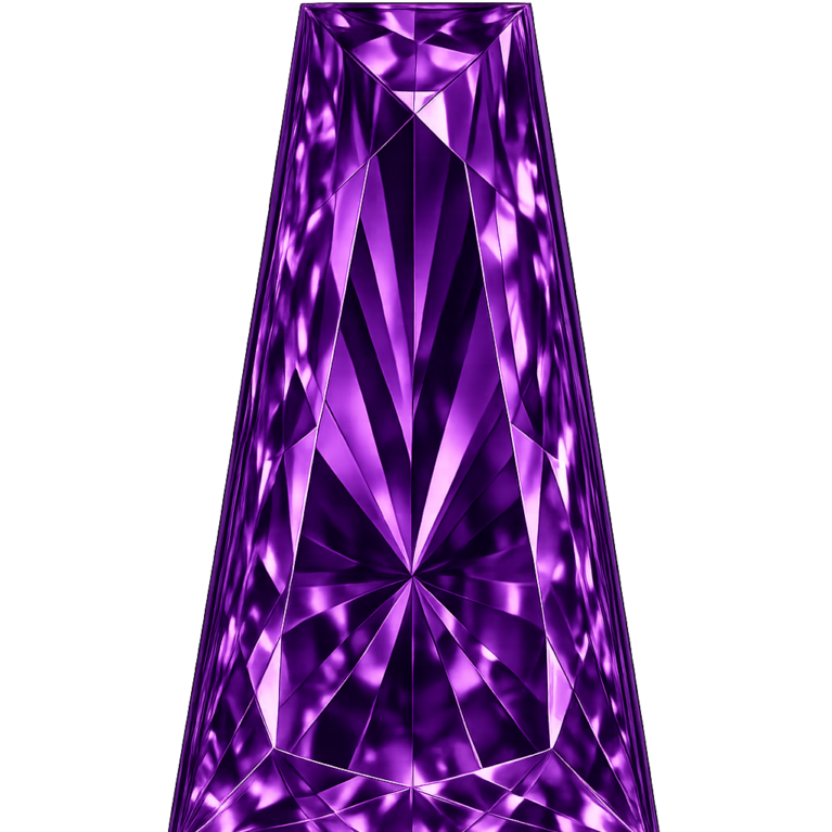 Cubic Zirconia Medium Amethyst AAA, Tapper