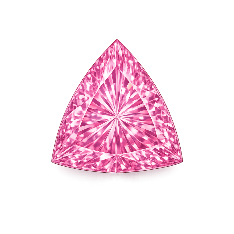 Cubic Zirconia Pink AAA, Trillion