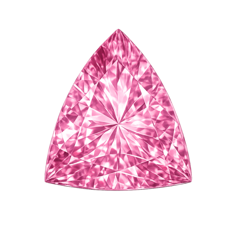 Cubic Zirconia Pink Rose AAA, Trillion