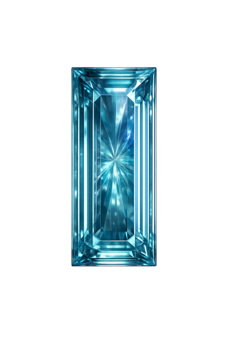 Lab Created Alexandrite #45, Baguette