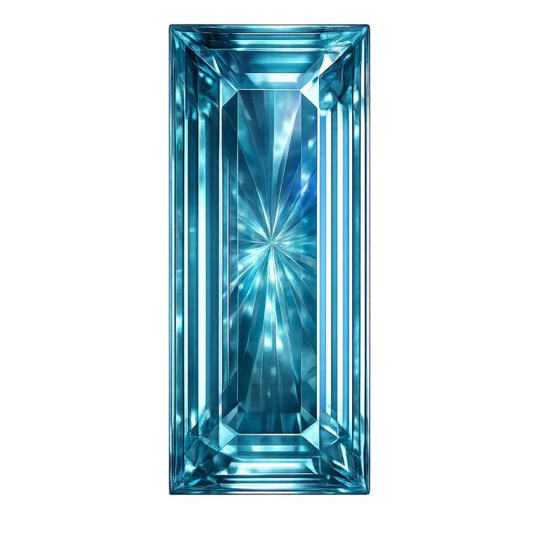 Lab Created Alexandrite #45, Baguette