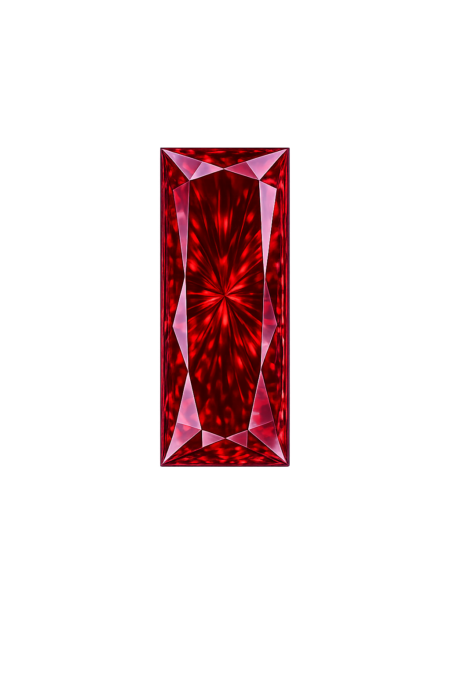 Lab Created Garnet #7, Baguette
