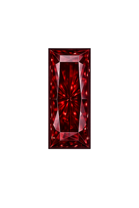 Lab Created Garnet #8, Baguette
