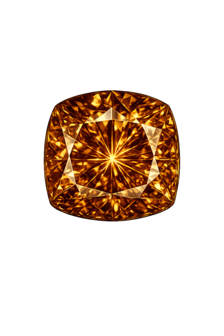Cubic Zirconia Dark Champagne AAA, Cushion