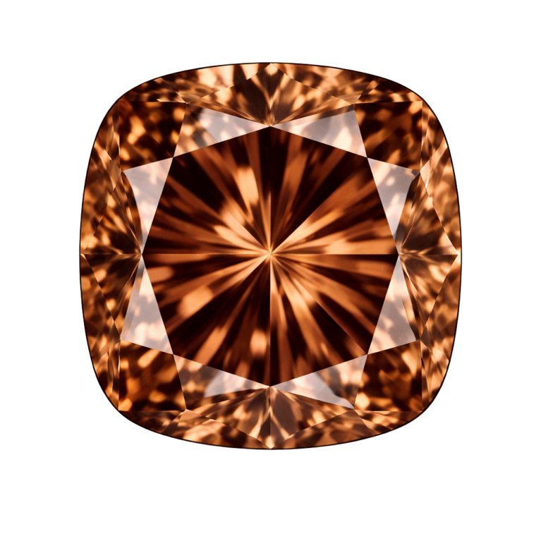 Cubic Zirconia Brown AAA, Cushion