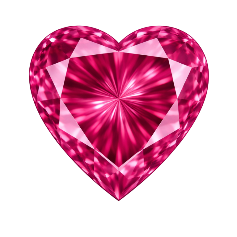 Lab Created Dark Rose #3, Heart