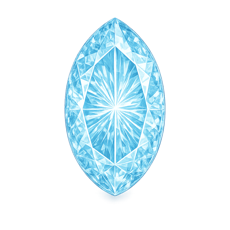 Lab Created Aquamarine #106, Marquise