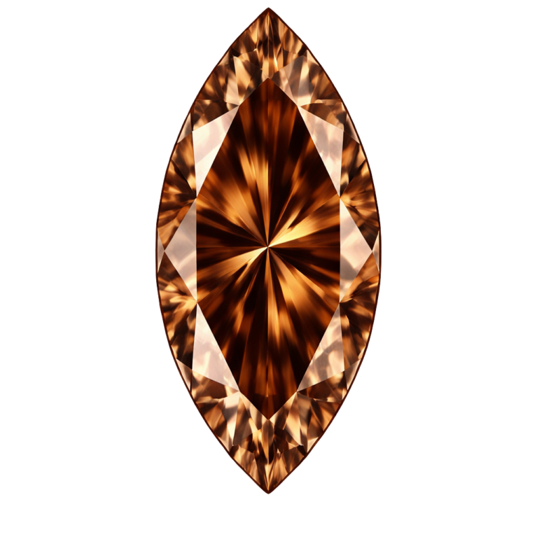Cubic Zirconia Brown AAA, Marquise