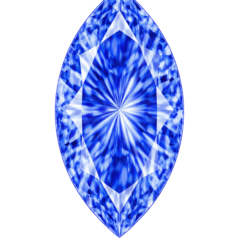 Cubic Zirconia Light Blue Sapphire AAA, Marquise