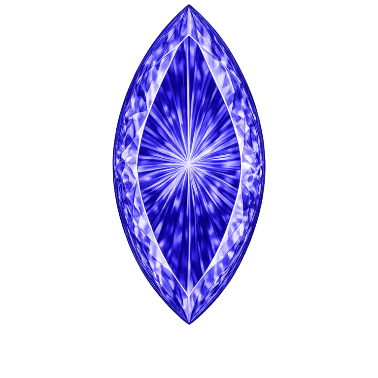 Cubic Zirconia Medium Tanzanite AAA, Marquise