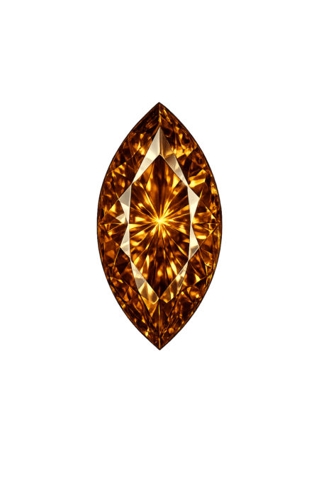Cubic Zirconia Dark Champagne AAA, Marquise