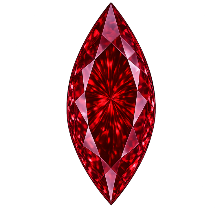 Lab Created Garnet #7, Marquise