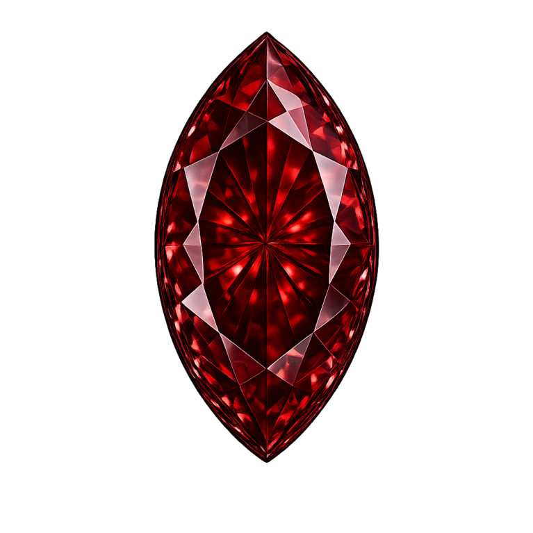 Lab Created Garnet #8, Marquise