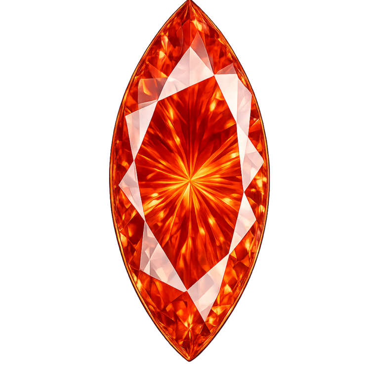 Lab Created Padparadsha #55, Marquise