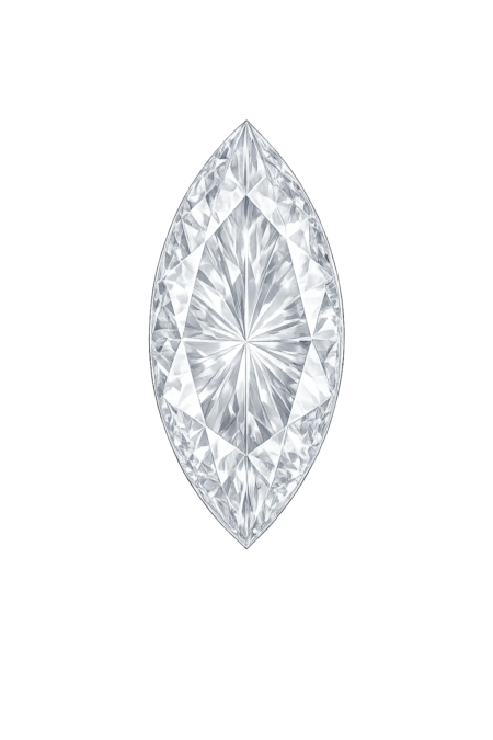 Lab Created White #12, Marquise