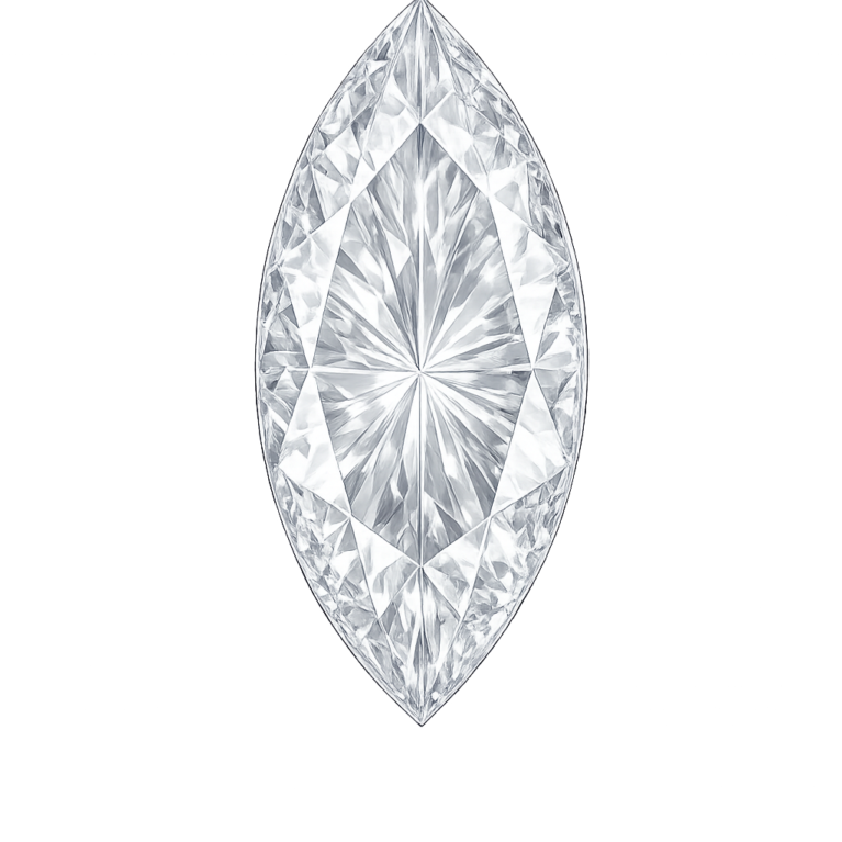 Lab Created White #12, Marquise
