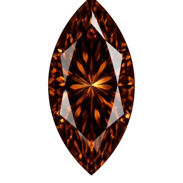 Cubic Zirconia Dark Brown AAA, Marquise