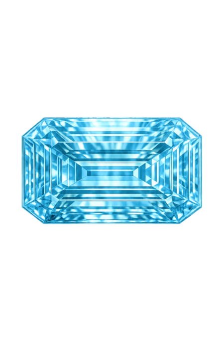 Lab Created Aquamarine #105, Octagon