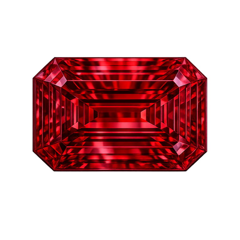 Lab Created Garnet #7, Octagon