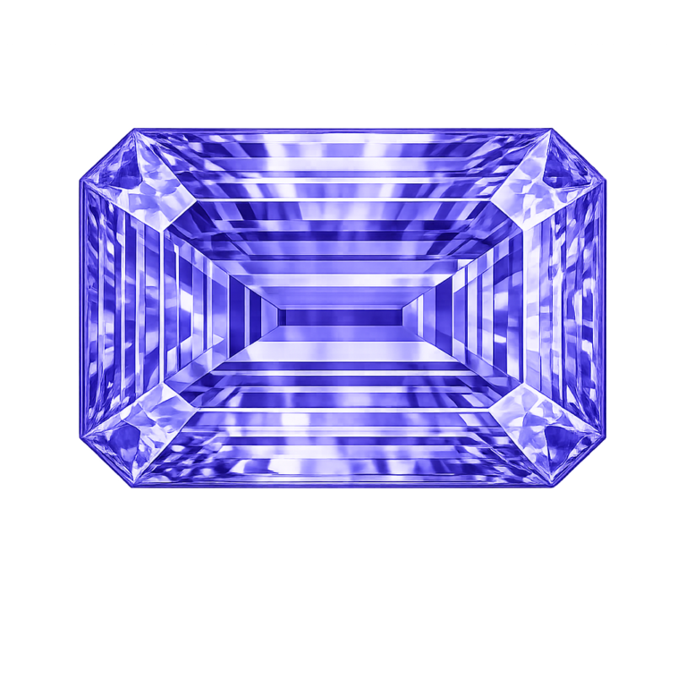 Cubic Zirconia Medium Tanzanite AAA, Octagon