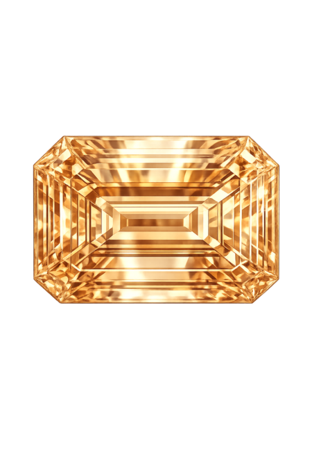 Cubic Zirconia Medium Champagne AAA, Octagon
