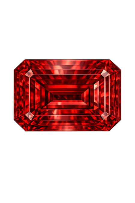 Lab Created Garnet #8, Octagon