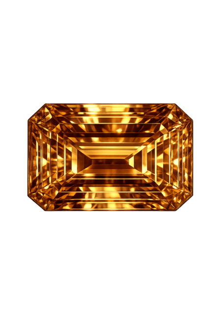 Cubic Zirconia Dark Champagne AAA, Octagon