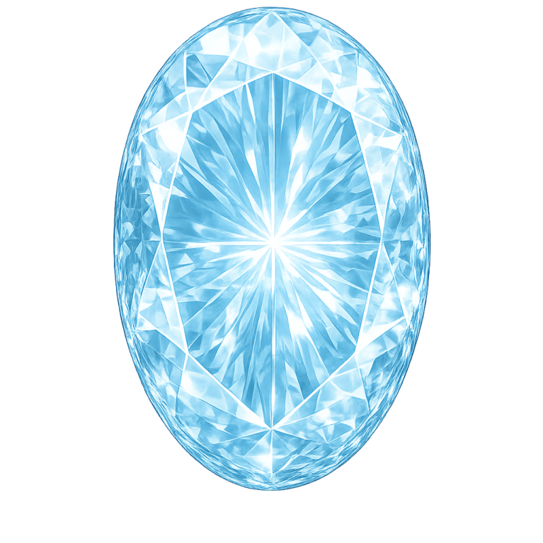 Lab Created Aquamarine #105, Oval