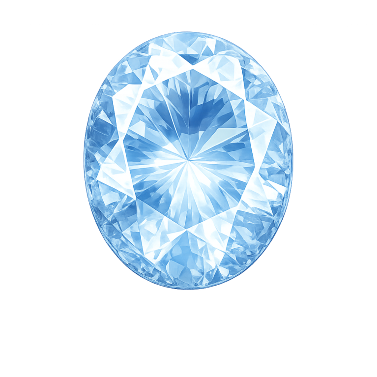 Lab Created Aquamarine #104, Oval
