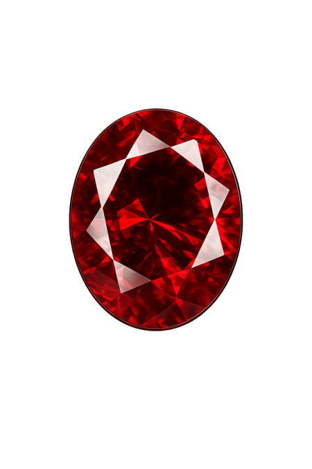 Lab Created Garnet #8, Oval