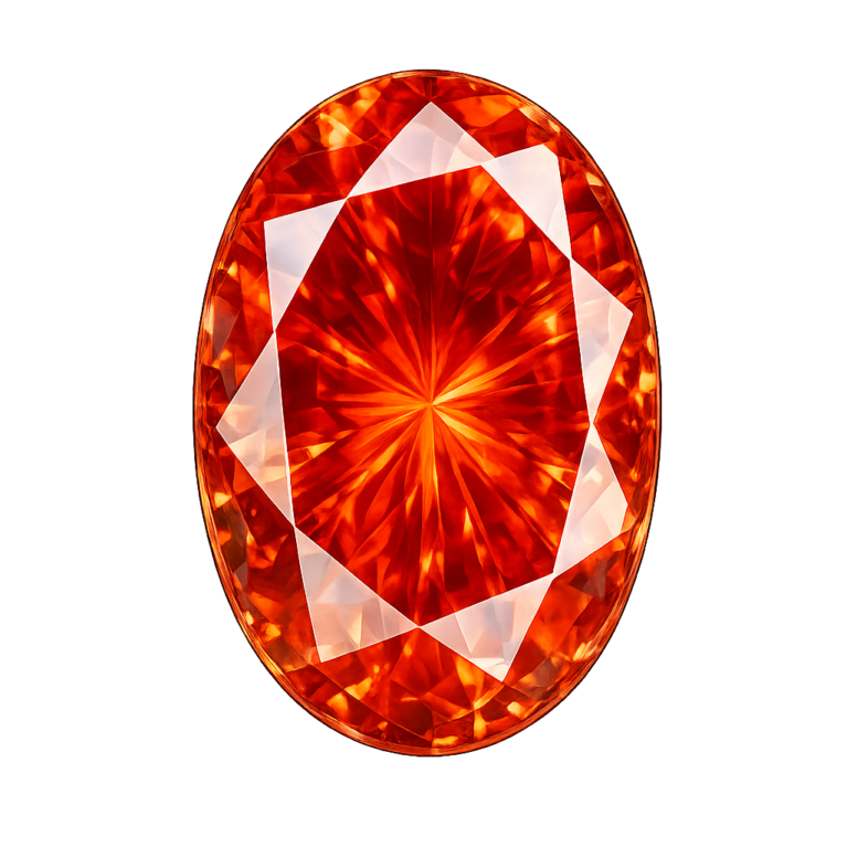 Lab Created Padparadsha #55, Oval