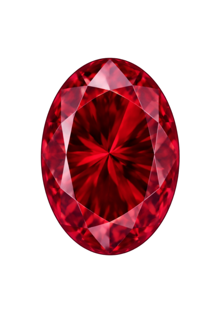 Lab Created Ruby #5, Oval