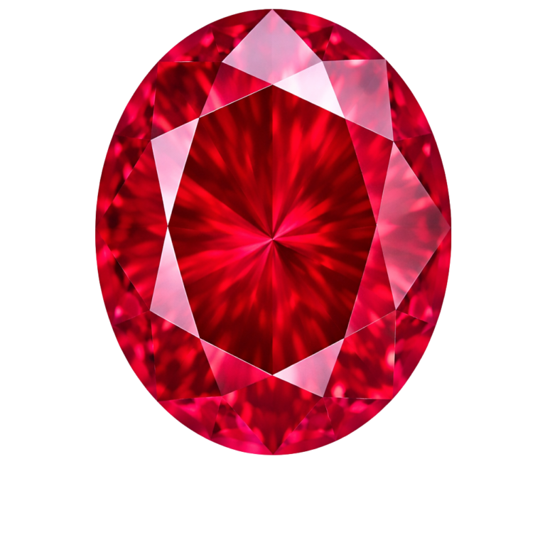Lab Created Ruby #4, Oval
