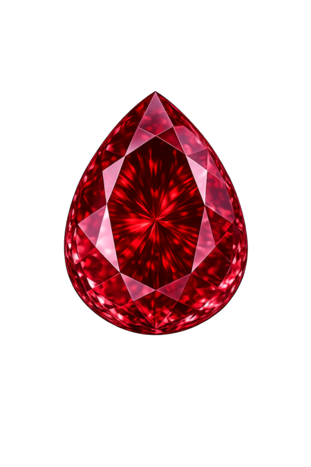 Lab Created Garnet #7, Pear